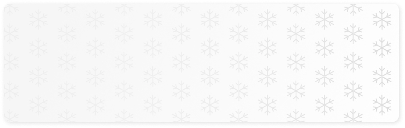 A white rectangular surface with a pattern of grey snowflakes evenly distributed across