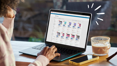 a woman searching the cvs website