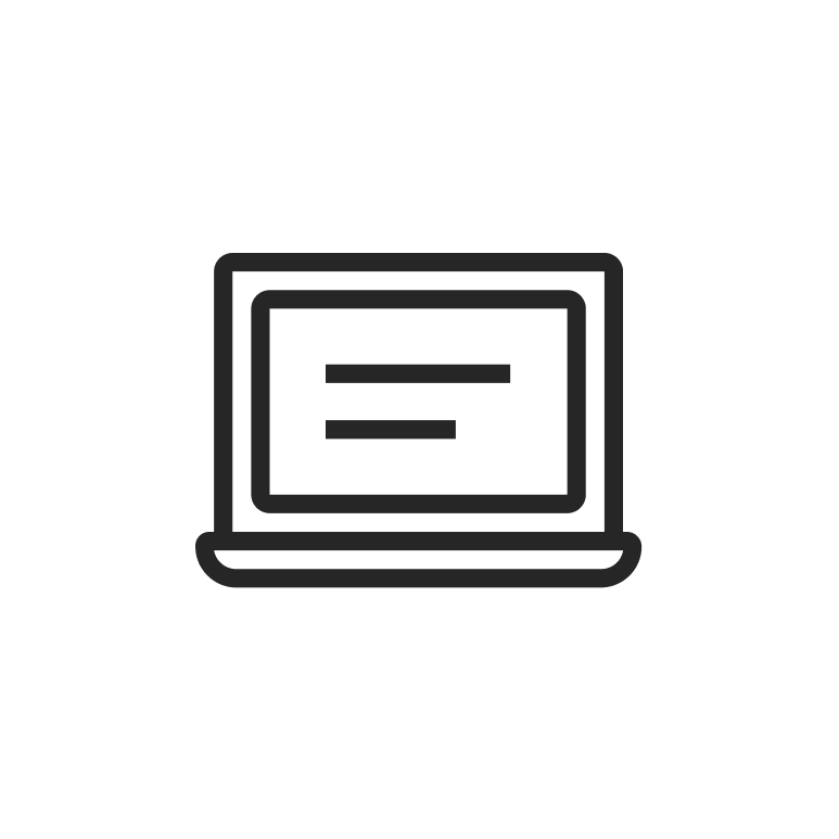 Icon of a laptop
